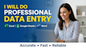bookkeeping, accounting and financial data entry in excel