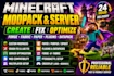create fix optimize minecraft modpack forge fabric paper server plugins datapack