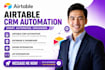 setup airtable crm automation database dashboard zapier api integration