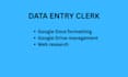 do something I am really good at data entry clerk