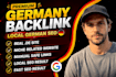 create premium quality german backlinks for local germany seo