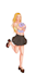 create a character full color illustration