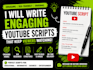 write engaging youtube scripts with SEO research
