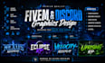 design best fivem server logo and discord banner animatedn