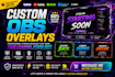 design custom obs overlays, stream graphics, and professional scenes