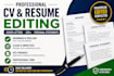 proofread and edit your CV, resume, cover letter, and personal statement
