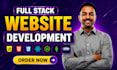 do full stack website development as full stack, front end, backend developer
