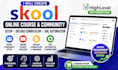 create skool online course content upload website circle so community setup