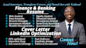 write finance, banking, wealth management, treasury, financial analyst, resume
