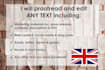 proofread and translate UK documents