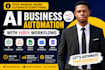 build n8n ai automation workflow, API integration and business automation