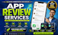 qa review and test ios app, website review, and android app user experience