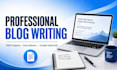 write SEO blog posts and website content