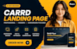 create professional carrd landing page carrd website design