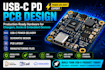design usb c pd power delivery pcb for charger dock pd pcb and embedded devices