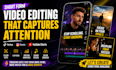edit professional talking head videos with captions