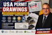 create USA building permit drawings and mep plans