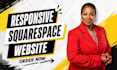 create converting squarespace website design for business service website dev