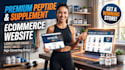 build premium nutraceutical peptide website, ecommerce website, peptide store