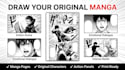 draw manga pages, manga panels or manga comic professionally