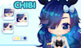 draw cute chibi vtuber anime character model, live2d vtuber chibi avatar emotes