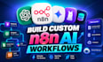 build n8n automation with custom API integration and webhooks
