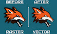 manually vectorize logo, vectorize image, convert png jpg to vector in adobe