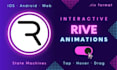 create interactive rive animations for your app, website, or product