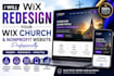 redesign your wix church and nonprofit website professionally