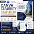 create editable canva capability statement for contractors and businesses