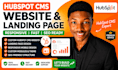 build a responsive hubspot cms website or landing page