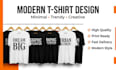 design modern custom t shirt design