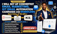 set up convertkit email marketing, kit email automation campaign, and workflows