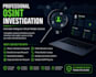 conduct professional osint research using public sources
