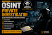 conduct osint research as a private investigator