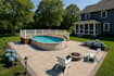 design landscape design front, backyard, pool, patio, and terrace