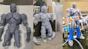 create printable model, resin robot statue collectible stl model naval ship  kit