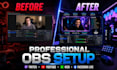 professionally setup obs studio streamlabs twitch youtube and facebook live