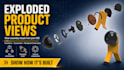 create an exploded product view from your cad model