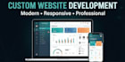 build custom website, website development, web application, full stack de