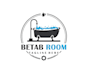 do modern and eye catching bath tub logo design