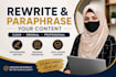 professionally rewrite and paraphrase your content