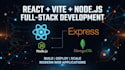 build a modern react website with nodejs backend and rest API