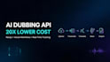 build your ai dubbing API in nextjs 20x cheaper than elevenlabs
