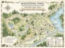 design campground map, park map, trail map and visitor map, wayfinding map