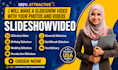 create an awesome memorial slideshow, photo slideshow video