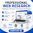 do web research, data collection, and excel data entry