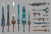 design unique weapons illustrations