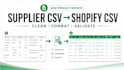 convert supplier CSV or excel files into a shopify product CSV
