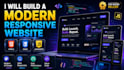 build a modern responsive HTML CSS javascript website